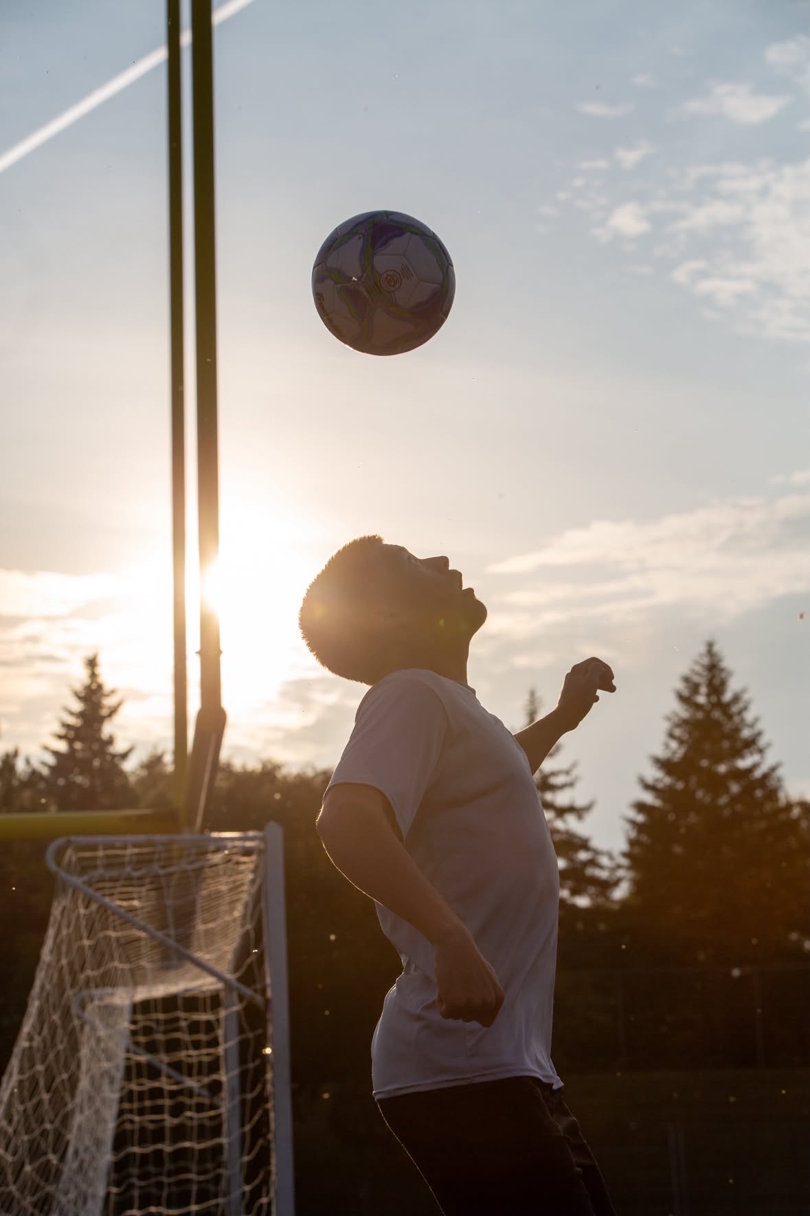 Header into the sunset